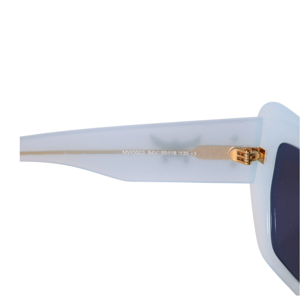 MCM Rectangle Cat Eye Sunglasses - Shiny Light Blue / Smoke - NWT - Picture 8 of 10